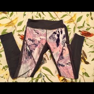 Zella Marbled purple grey Legging Small